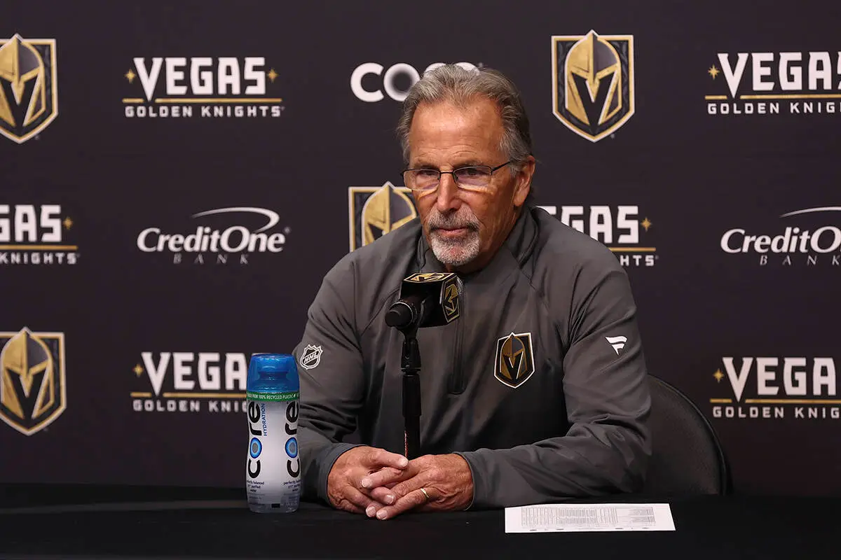 Golden Knights coach to speak to media