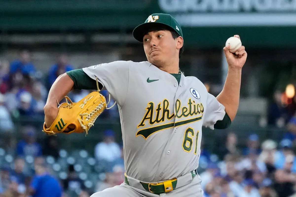 Athletics’ Gage Jump gets 1st major league win in victory over Cubs