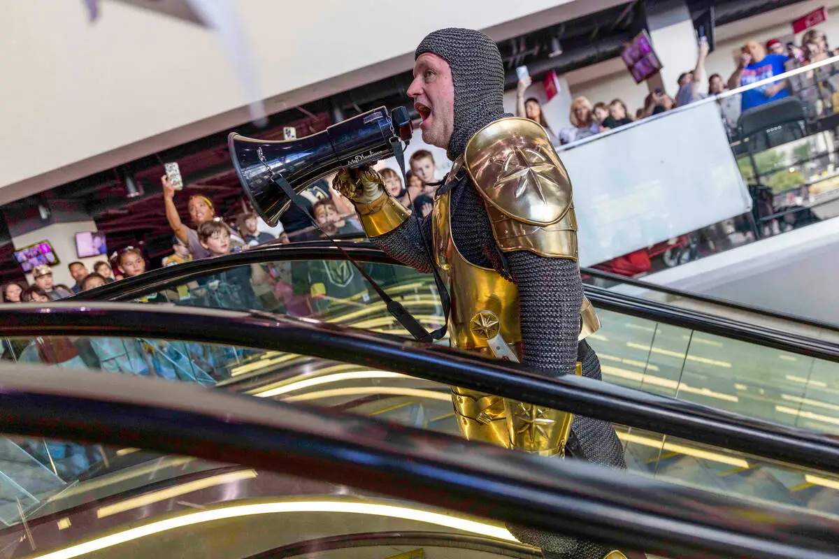 Golden Knights fans gather to watch Game 2 — PHOTOS