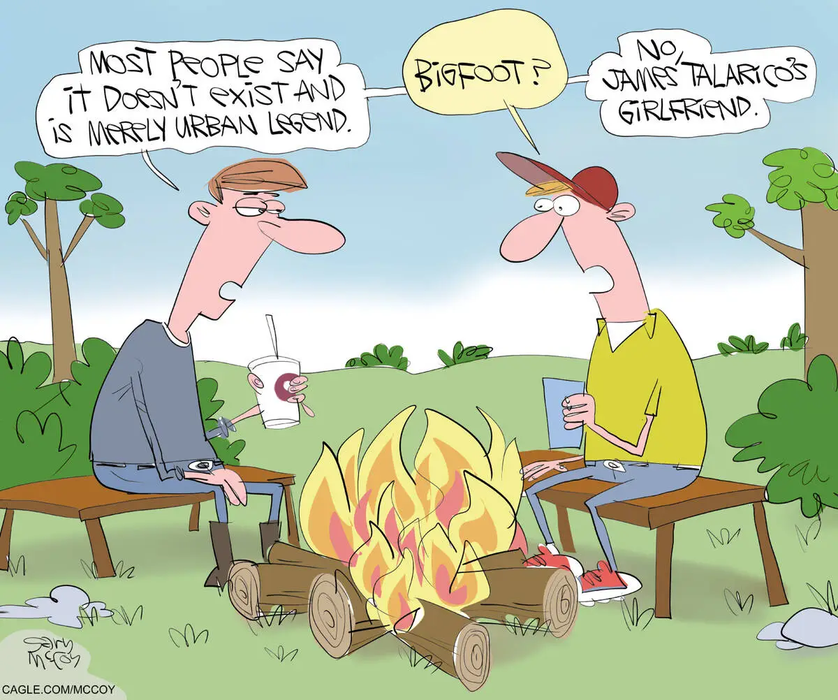 CARTOONS: This is harder to spot than Bigfoot