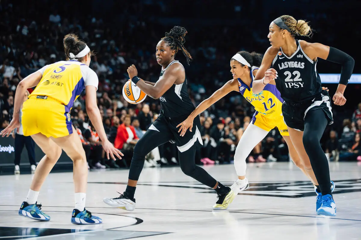 Las Vegas plays Minnesota after Wilson’s 32-point performance