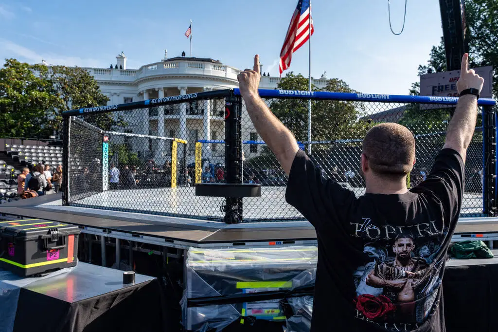 UFC experiencing a rare rain delay in Washington D.C.