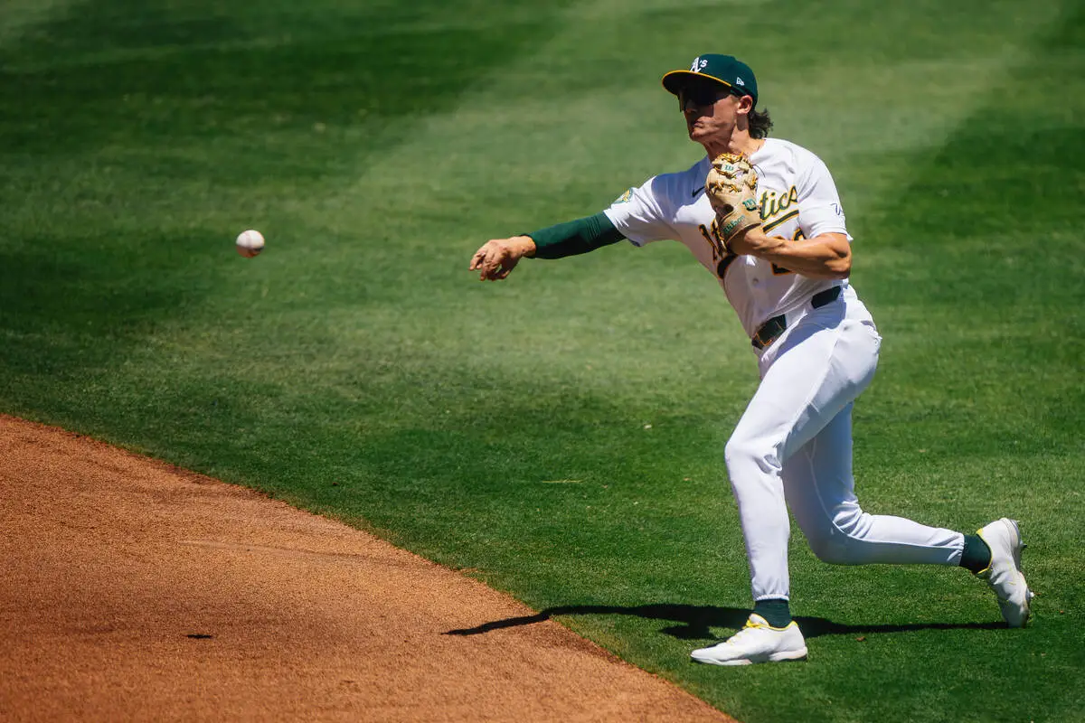 A’s notebook: Gelof extends career-high hit streak, Basso recalled