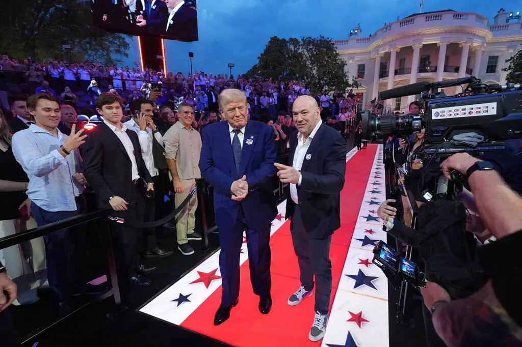 Raiders star Maxx Crosby makes White House appearance for UFC Freedom 250