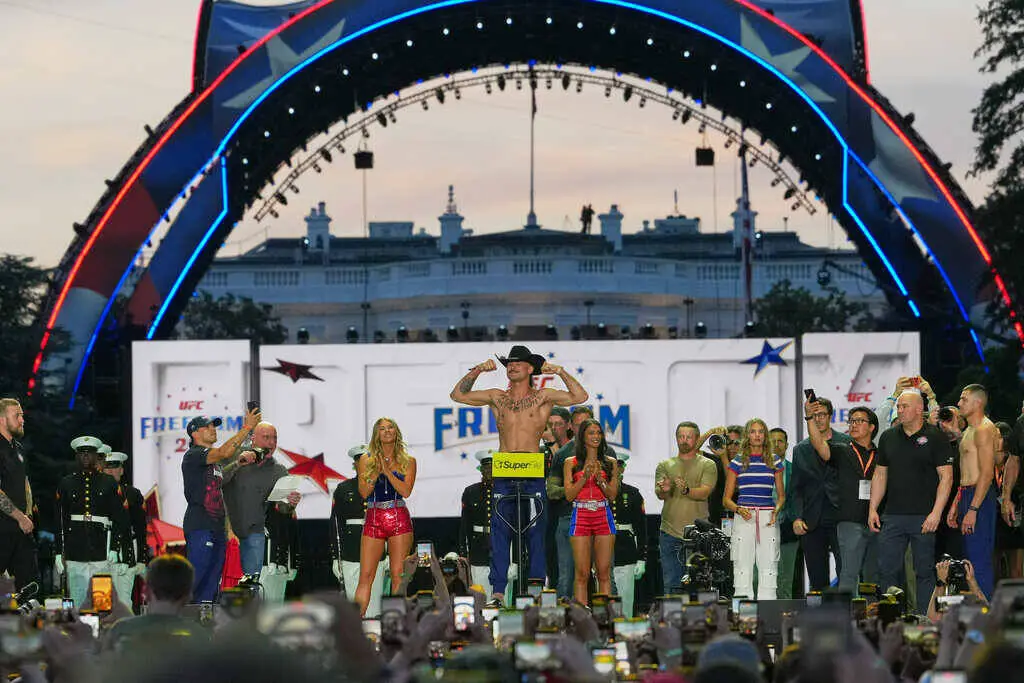 UFC event at the White House facing possible weather delay