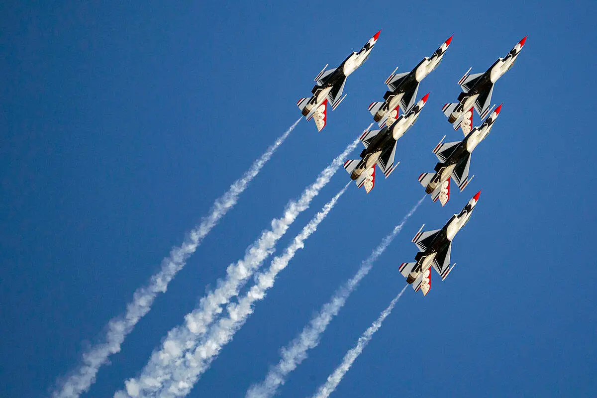 Air Force Thunderbird jets planning Las Vegas flyover Saturday