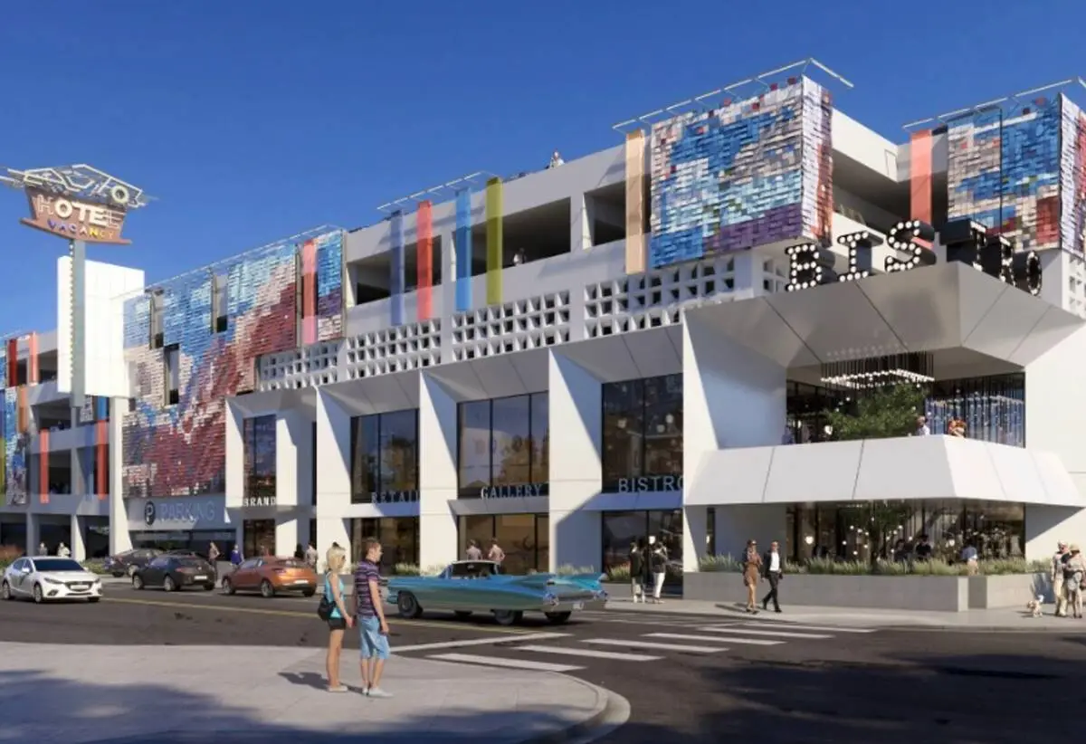 Downtown Las Vegas Arts District parking garage, new street parking hours coming in fall