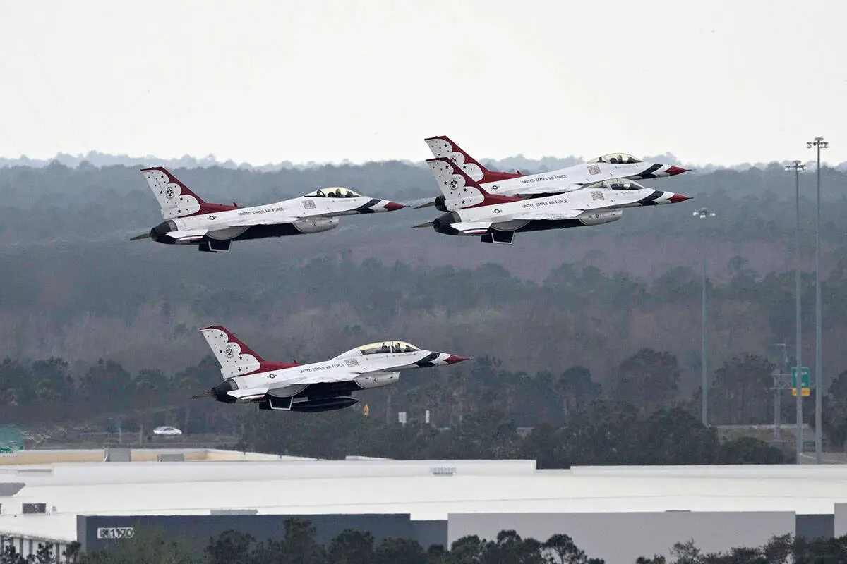 Times for Thunderbirds’ flyover above Las Vegas Valley released