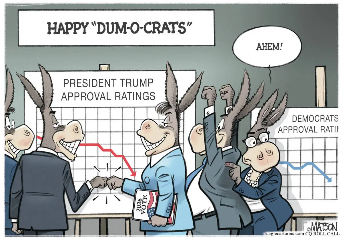 CARTOONS: The good news and bad news for Democrats