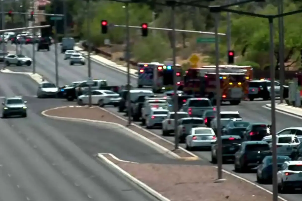 Crash involving motorcyclist leads to road closures in western Las Vegas Valley