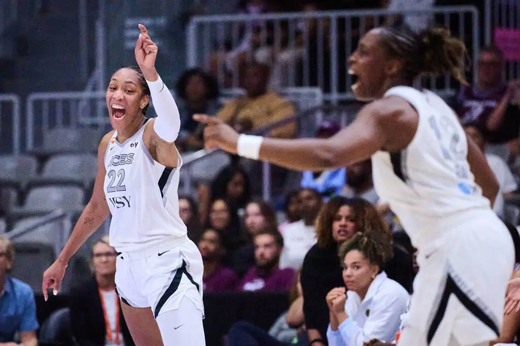 A’ja Wilson, Jackie Young propel Aces to road victory against Tempo