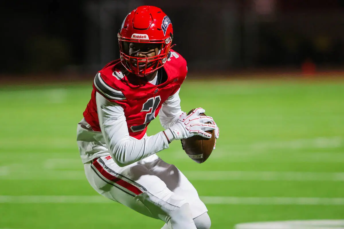 Who are the top 5 returning high school football WRs in Southern Nevada?
