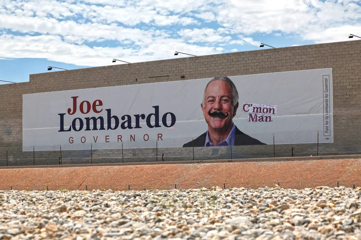 Police: Probe into vandalized Lombardo sign initiated by officers, not campaign