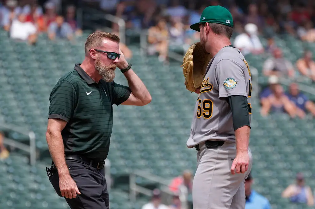 Jeffrey Springs leaves start due to injury as Athletics fall to Twins
