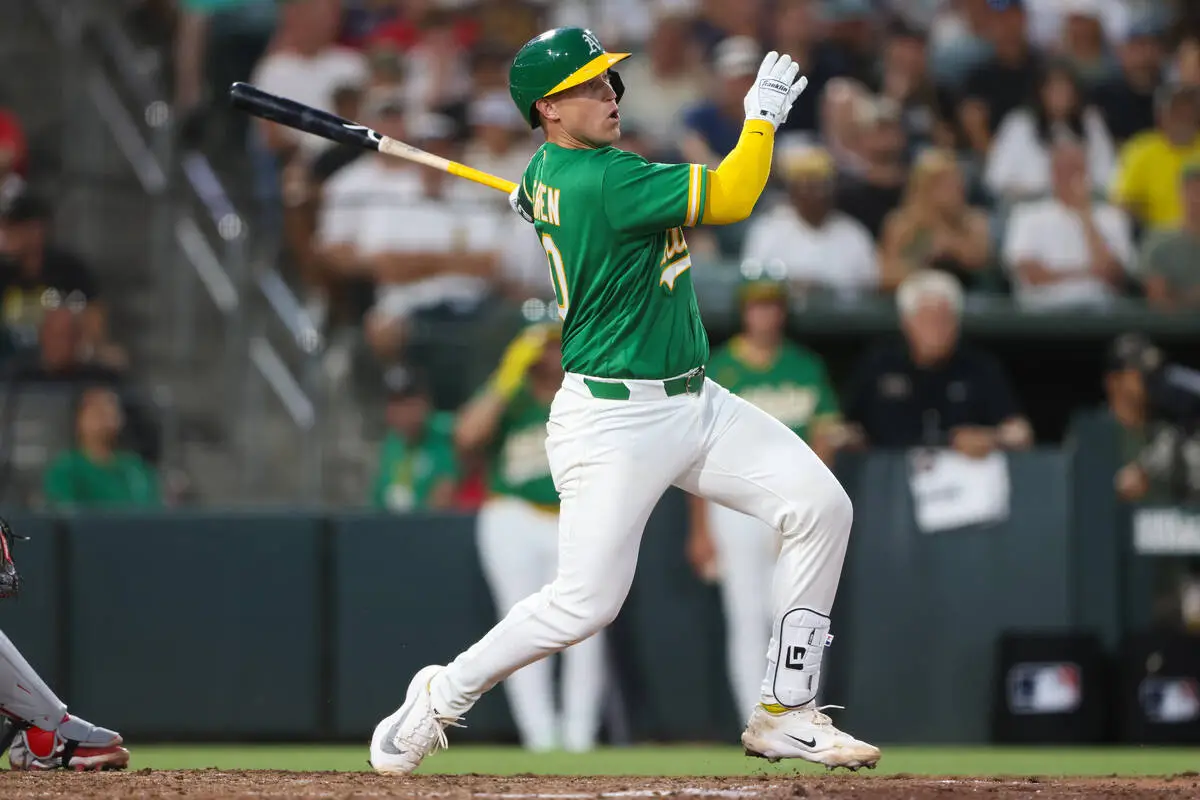 Brian Serven hits 1st MLB homer since 2022 and Gage Jump pitches Athletics to win over Red Sox