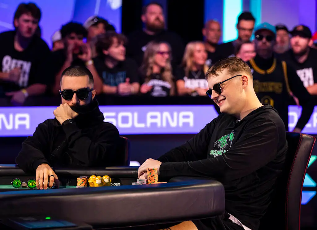 WSOP Main Event down to final 2 players with 22-year-old pro still in lead