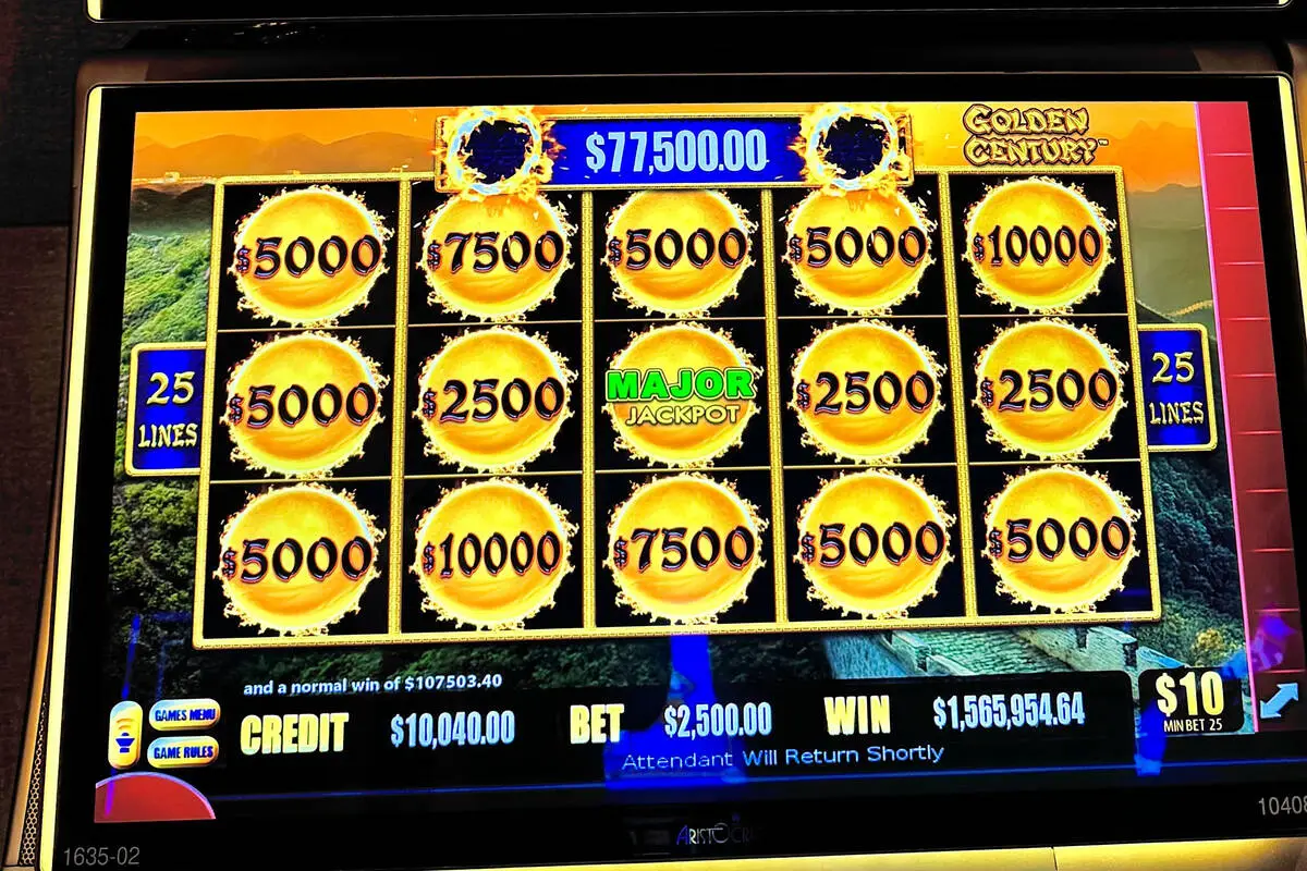 $1.5M slot jackpot hits at Las Vegas Strip casino