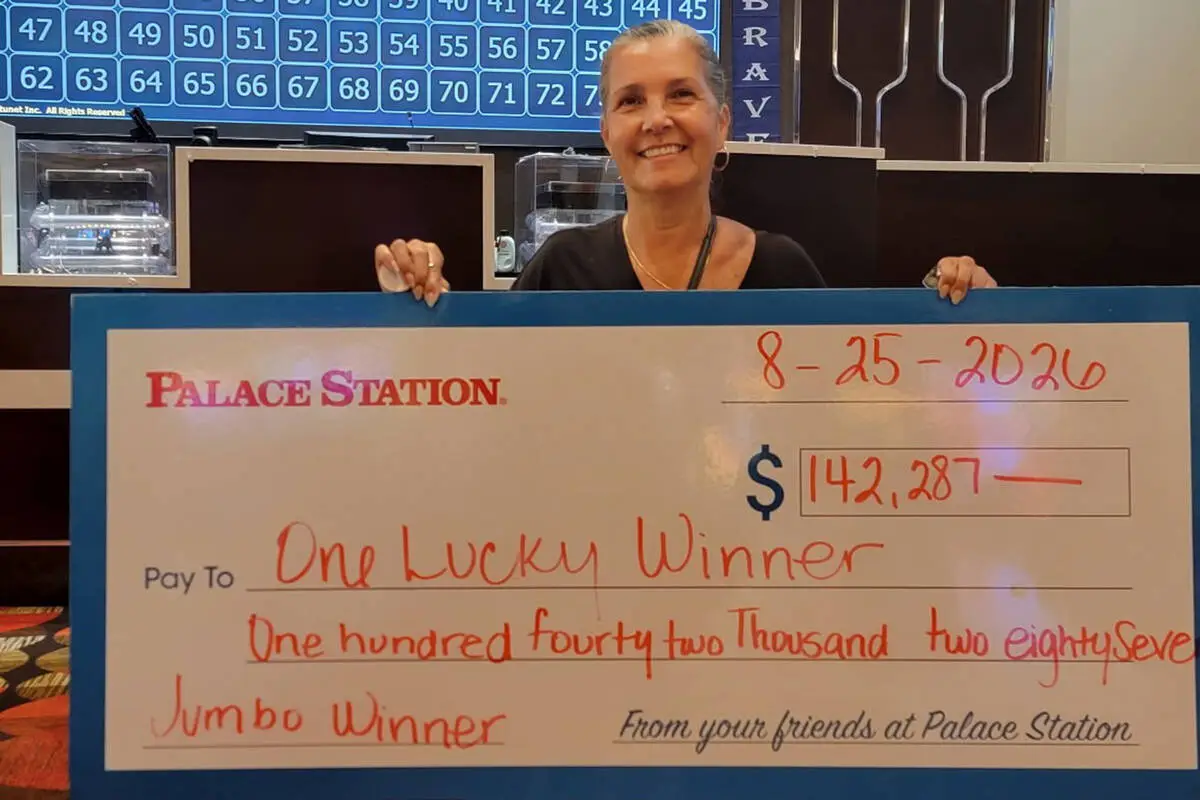 $142K bingo jackpot hits at off-Las Vegas Strip casino