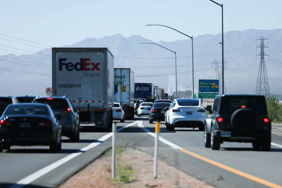Labor Day weekend expected to clog I-15 at Nevada-California border