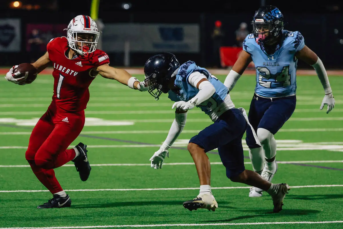 Prep football roundup: Sanelivi sparks Liberty; Clark, Coronado, Basic win