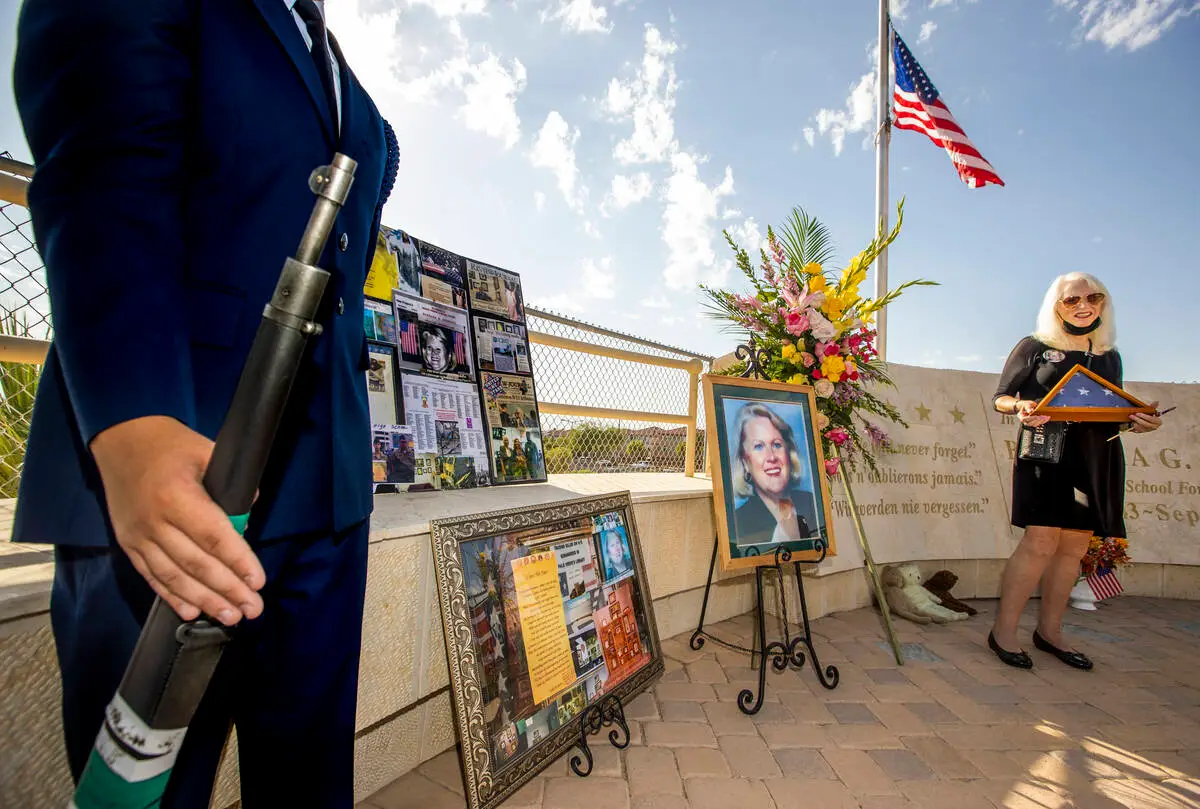High schoolers plan ceremony for Las Vegas teacher killed on 9/11