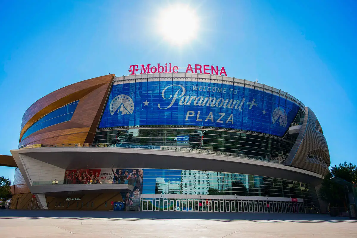T-Mobile Arena says hello Paramount+ Plaza, goodbye Toshiba Plaza