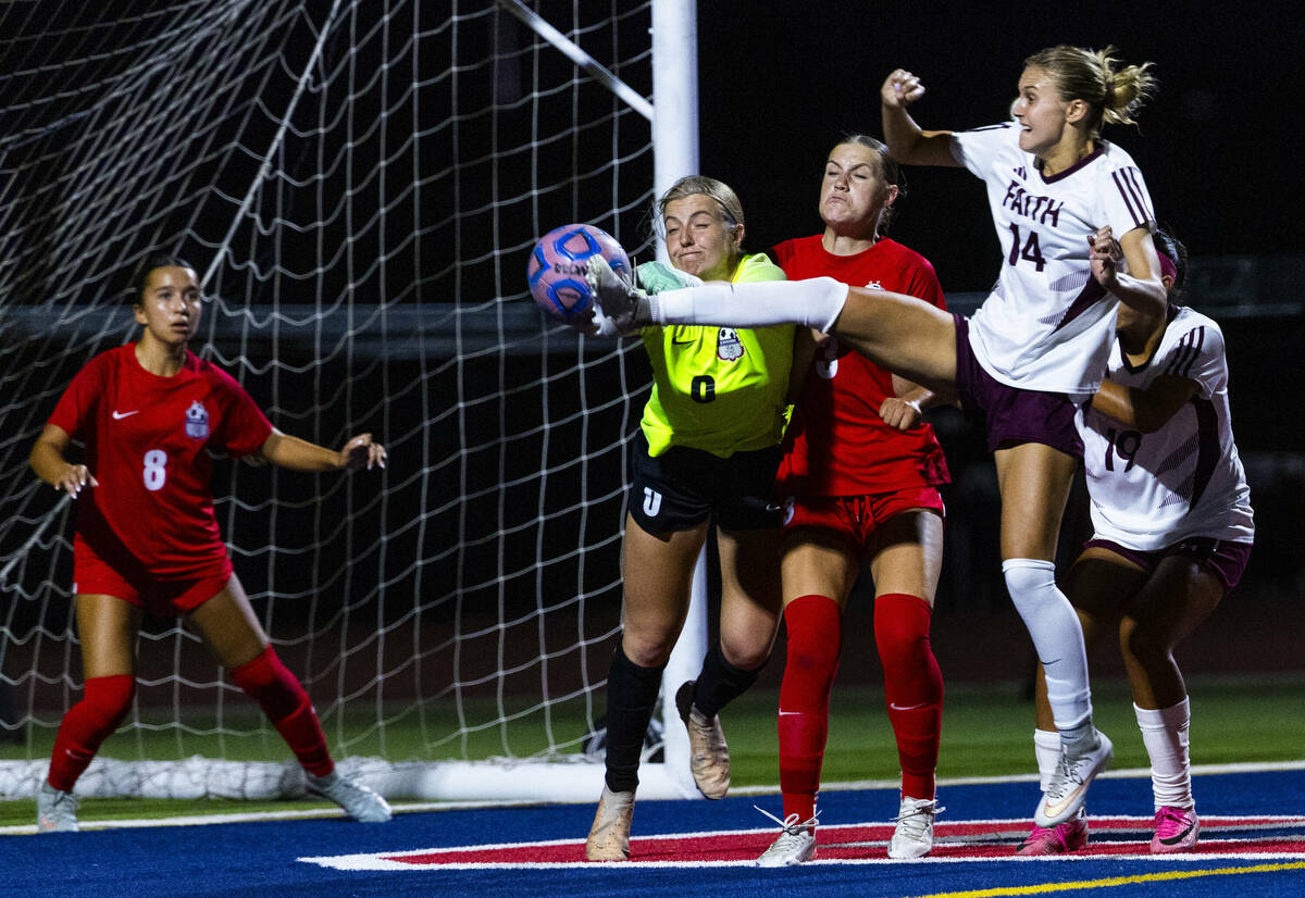 No. 1 Faith Lutheran edges No. 4 Coronado in 5A girls soccer — PHOTOS