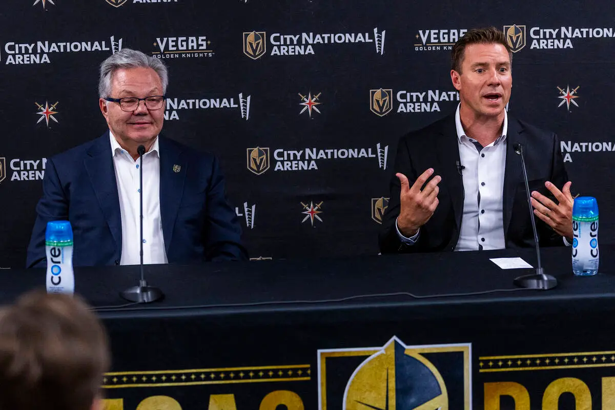 Golden Knights GM to address media as training camp begins