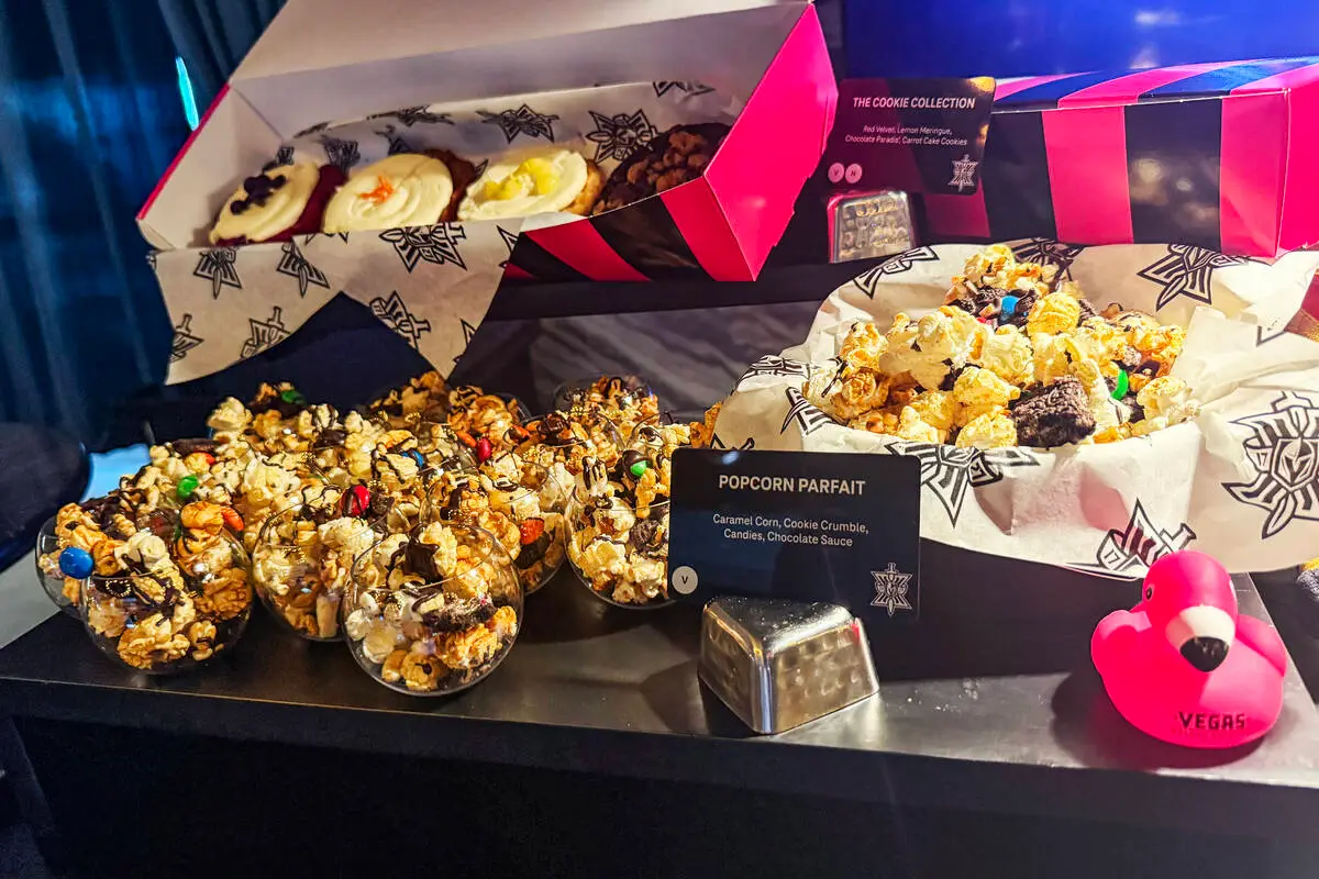 Push-pop sushi, pizza and prime rib: Golden Knights unveil new stadium food