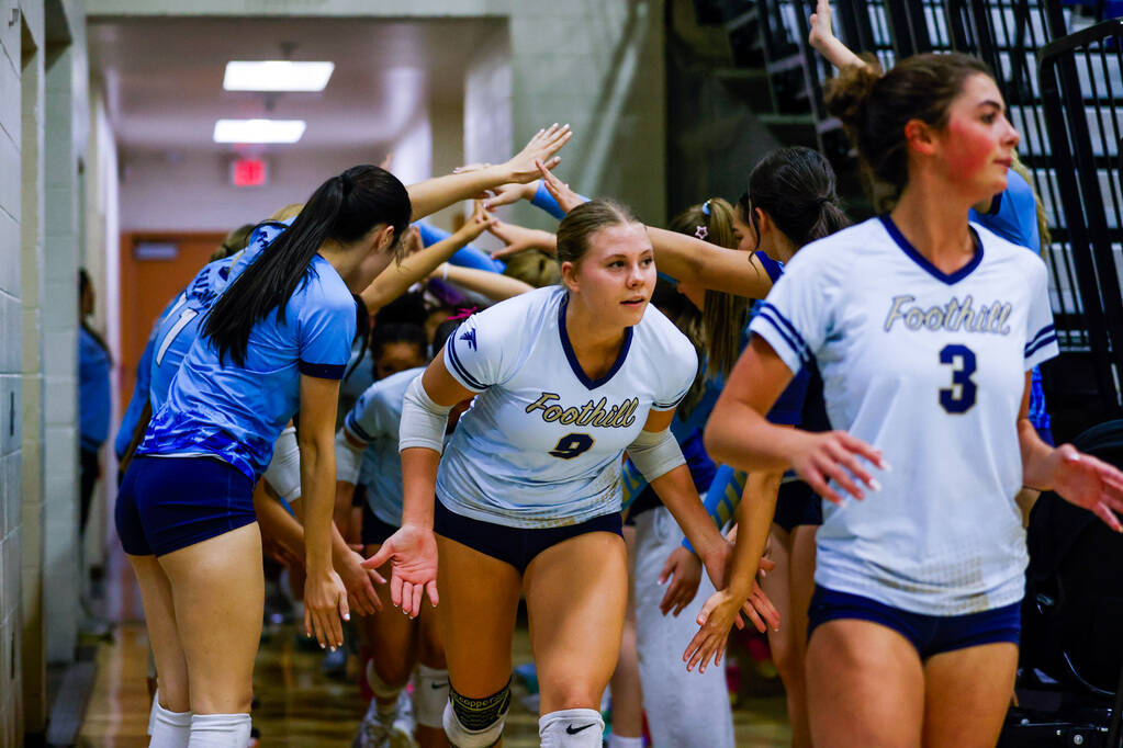 No. 1 Bishop Gorman sweeps No. 3 Foothill in 5A girls volleyball — PHOTOS