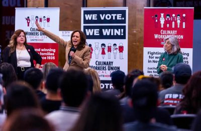 ‘Serious fight in front of us’: Former VP Harris rallies with Ford, Titus in Las Vegas