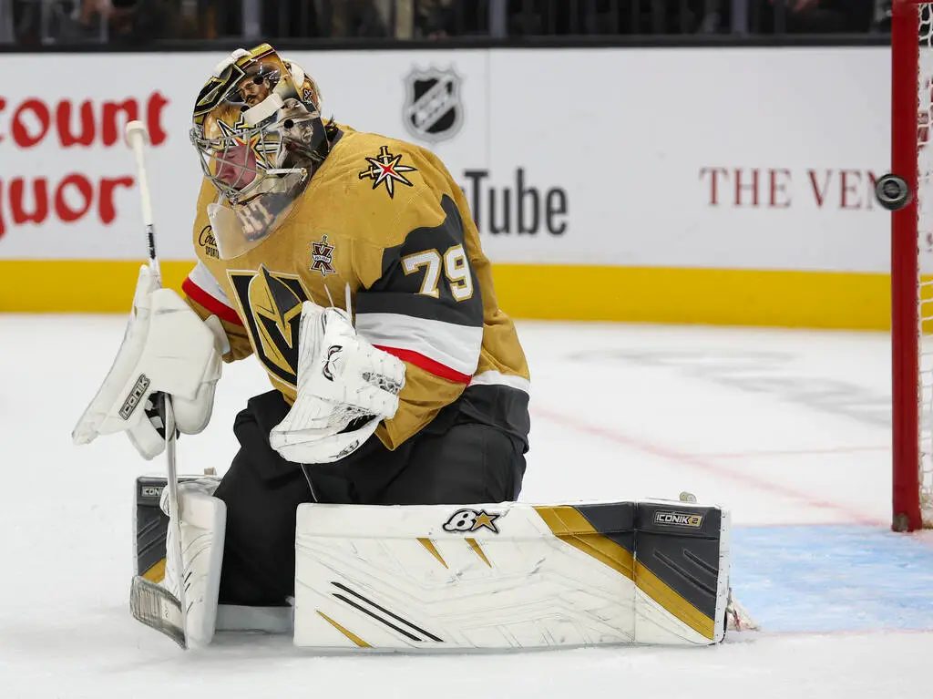 Knights goalie returns from injury, but not starting against Devils