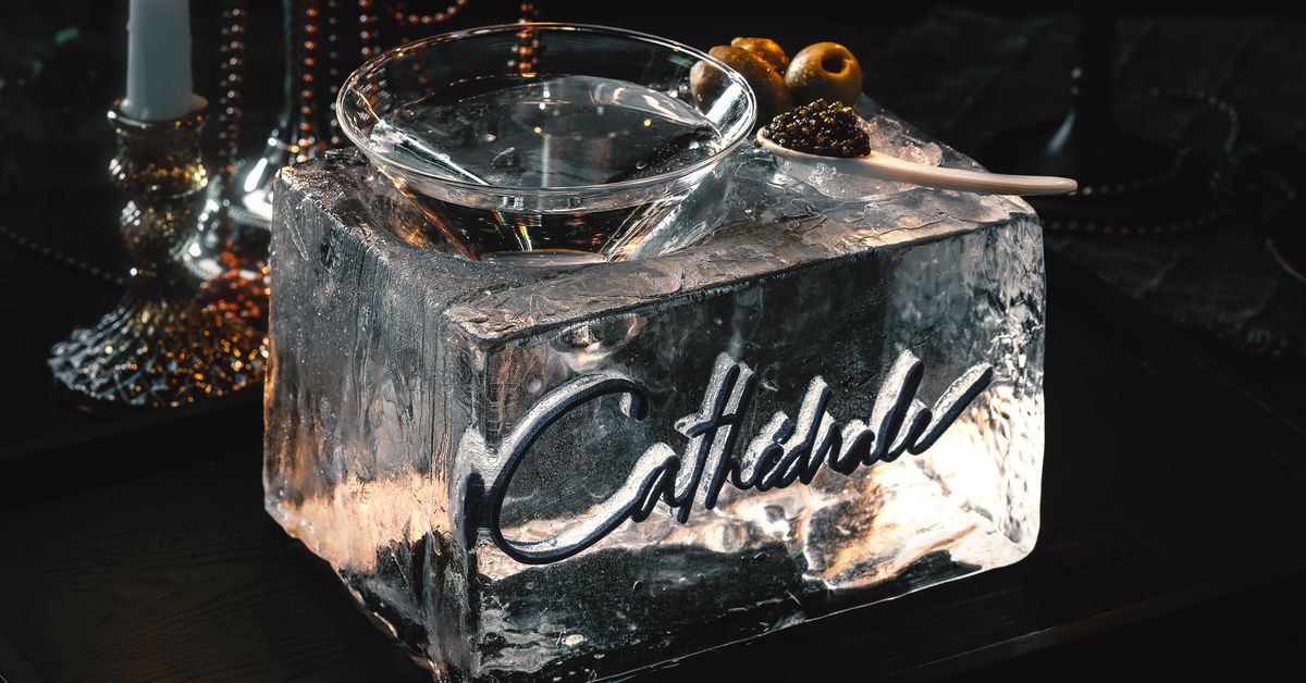Cathédrale Takes to the Las Vegas Strip With Ice Bowls of Caviar and Dramatic Decor
